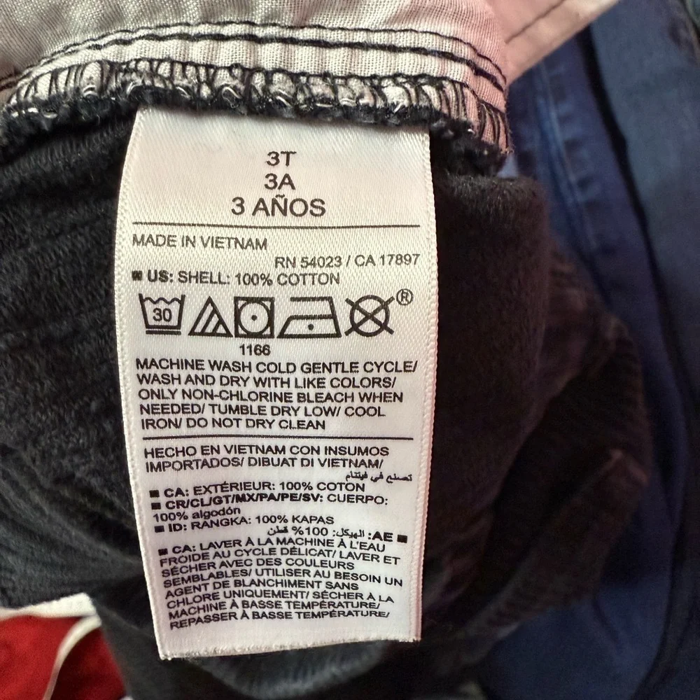 Old Navy Boys' Pants Size 3T Black with Pockets Elastic Waist
